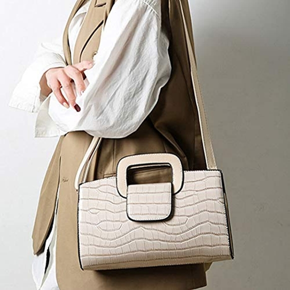 🔥 Women Vintage Flap Tote Top Handle Satchel Handbags PU Leather Clutch - Picture 2 of 7